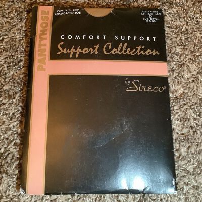 Sireco comfort support control top pantyhose, color little tan, size: D